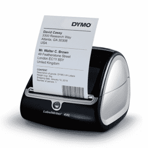 Dymo printer label
